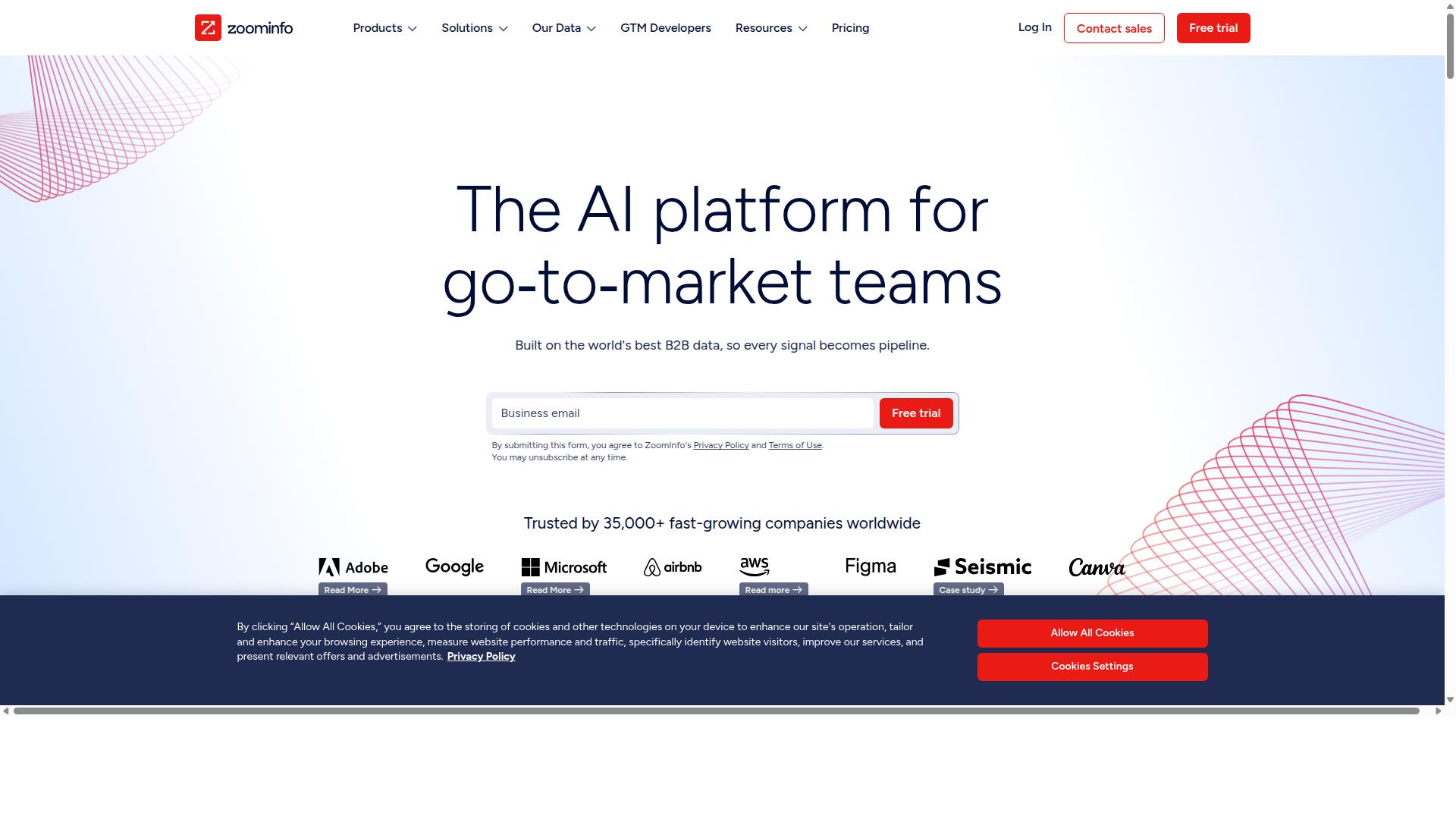ZoomInfo website