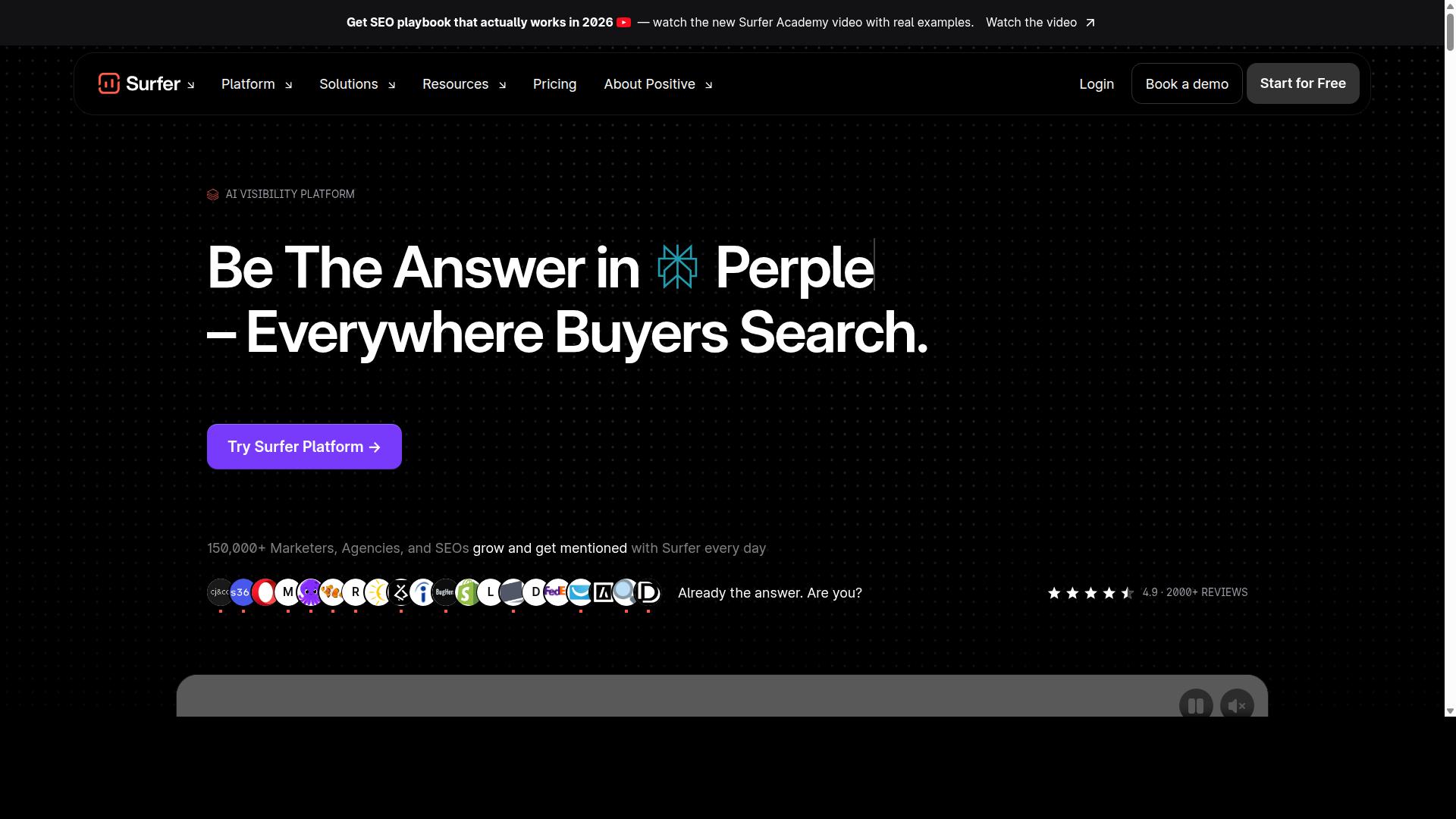 Surfer SEO website
